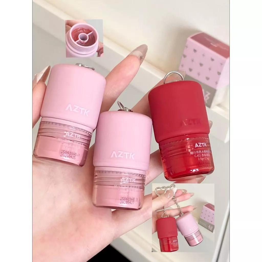 兩室一廳🛏️AZTK雙色水光唇凍🎀🧸 （附鑰匙扣！）🌟