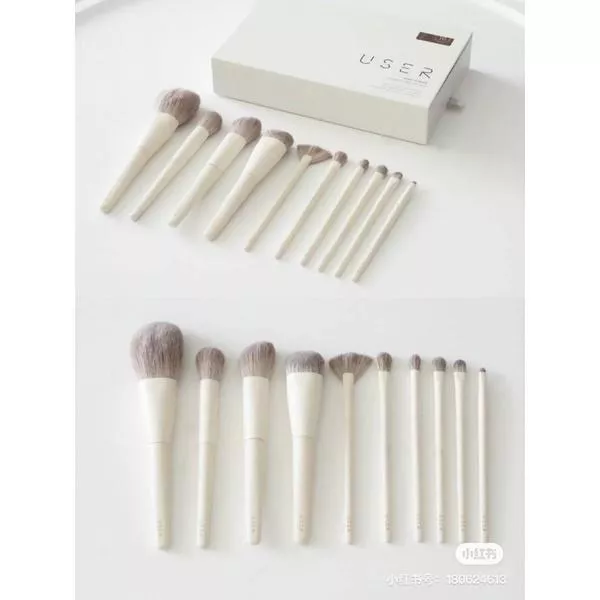 User椰奶灰10隻刷具套組🧸ins風高顏值刷具