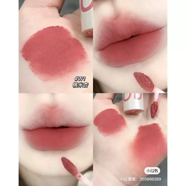 新色上架🙌🏻Intoyou空氣感唇泥🦦闆娘推薦w1+c2疊塗太好看又日常💖