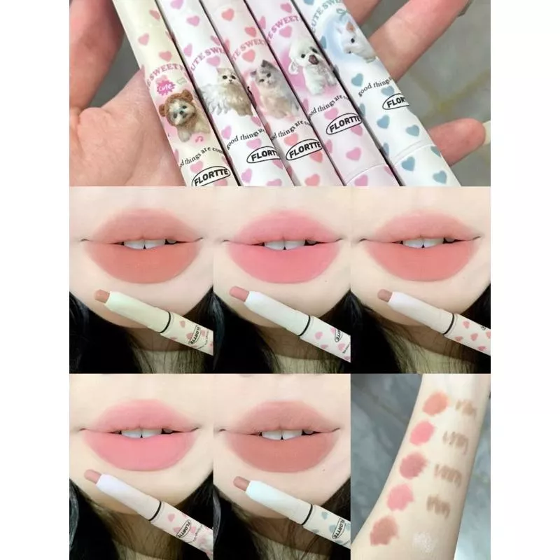 花洛莉亞奶油感愛心雙頭唇線筆✨🫶🏻肉感偽素顏嘟嘟唇！