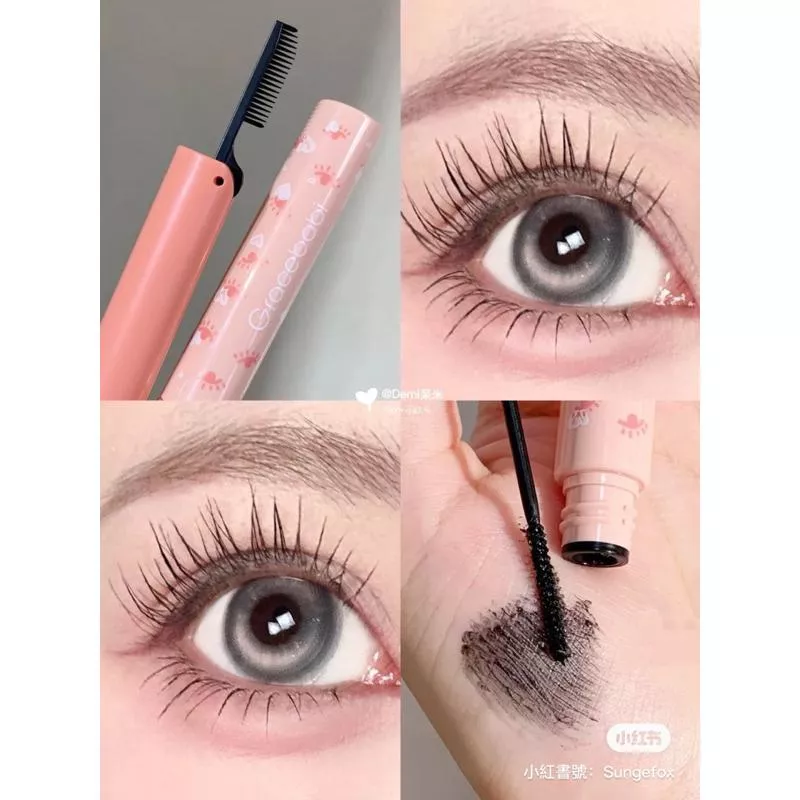買兩件送睫毛夾！Gracebabi睫毛膏🌻自帶睫毛梳！女團輕氧媽生感睫毛有手就會！
