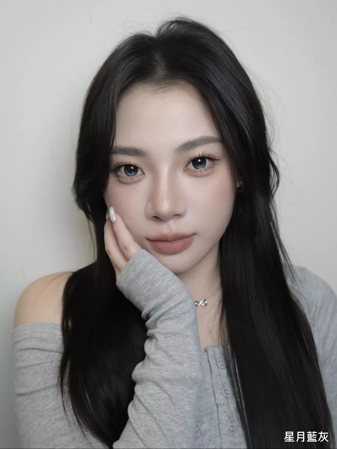 日拋【Lens++永暘】月牙定位系 - 星月藍灰 (10片裝)