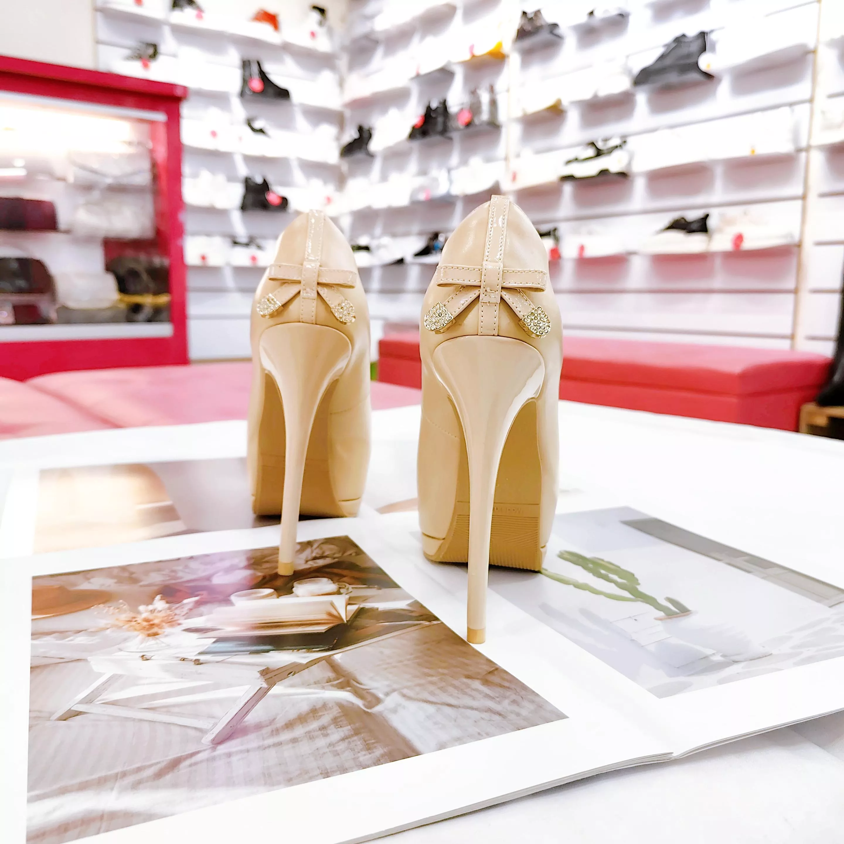 蝶戀 - 加厚足弓乳膠高跟鞋 (MIT)