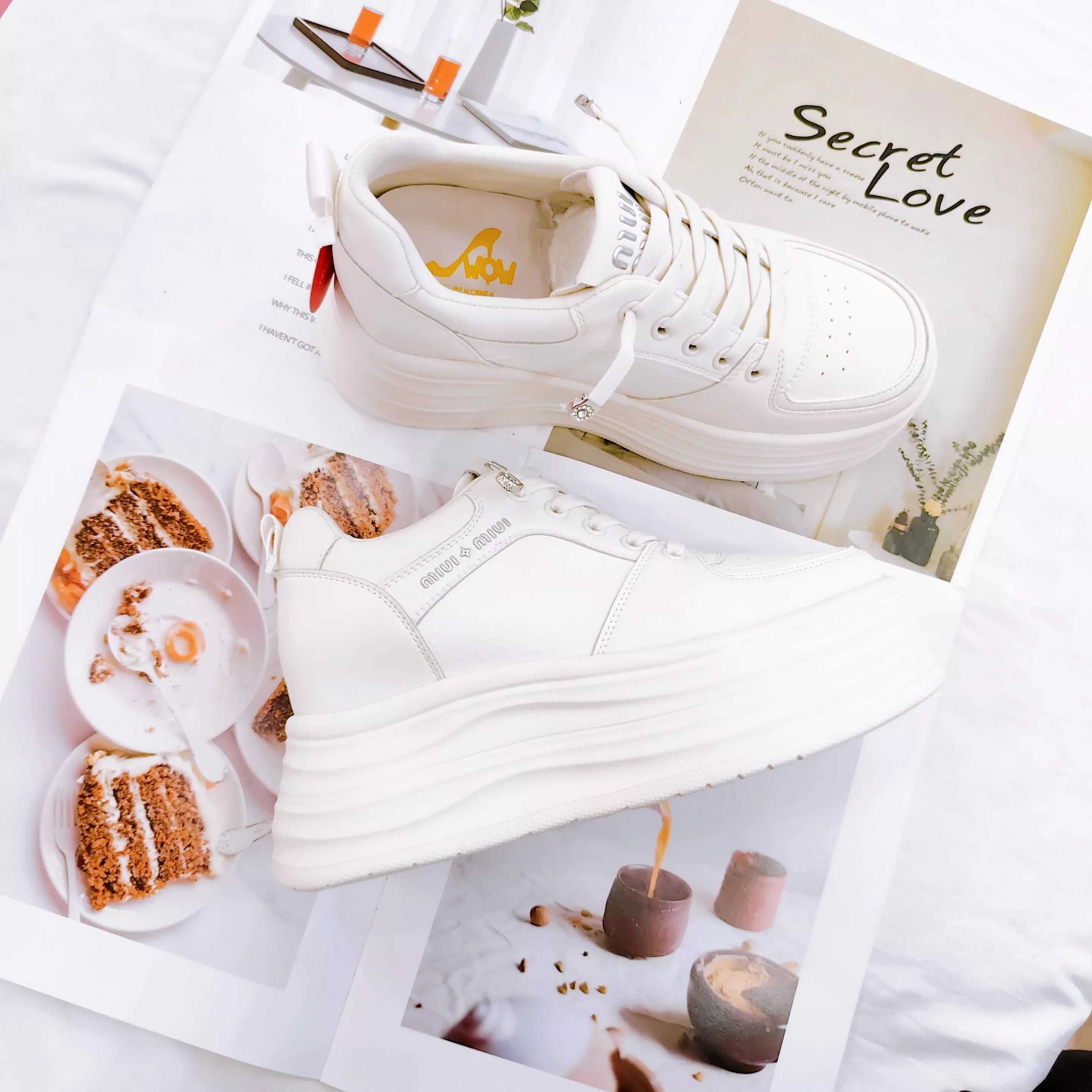 旅程 - 真皮厚底休閒鞋