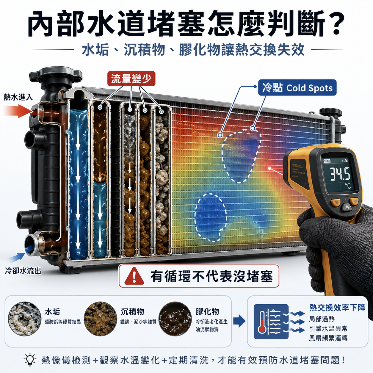 內部水道堵塞怎麼判斷?
