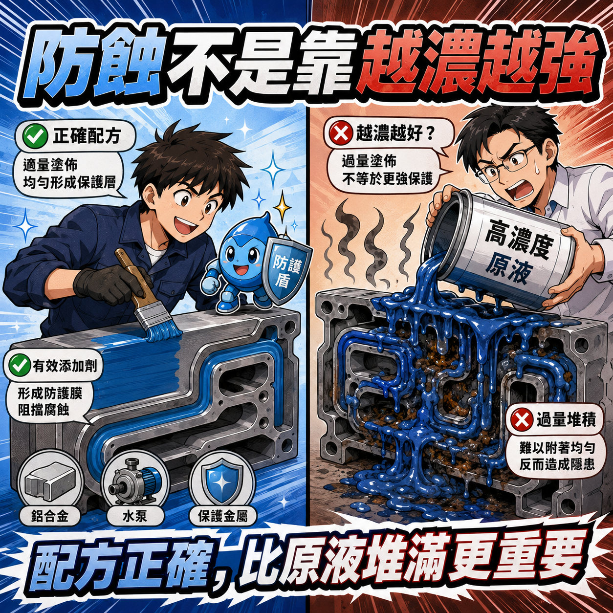 防蝕不是靠越濃越強