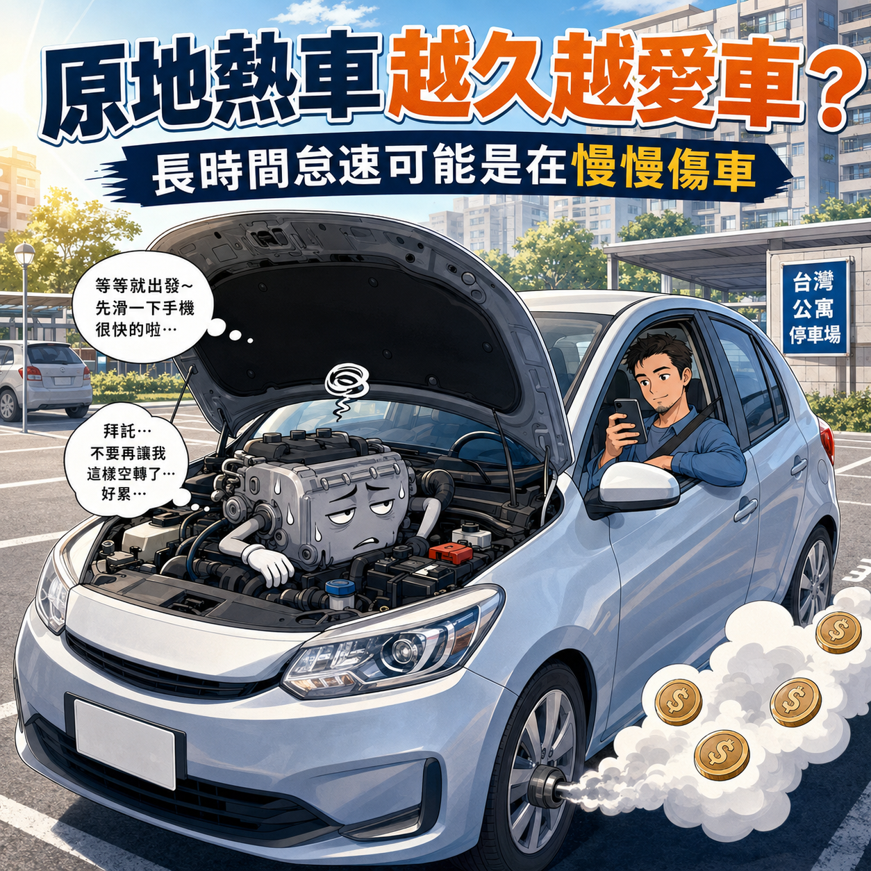 原地熱車越久越愛車？長時間怠速可能是在慢慢傷車