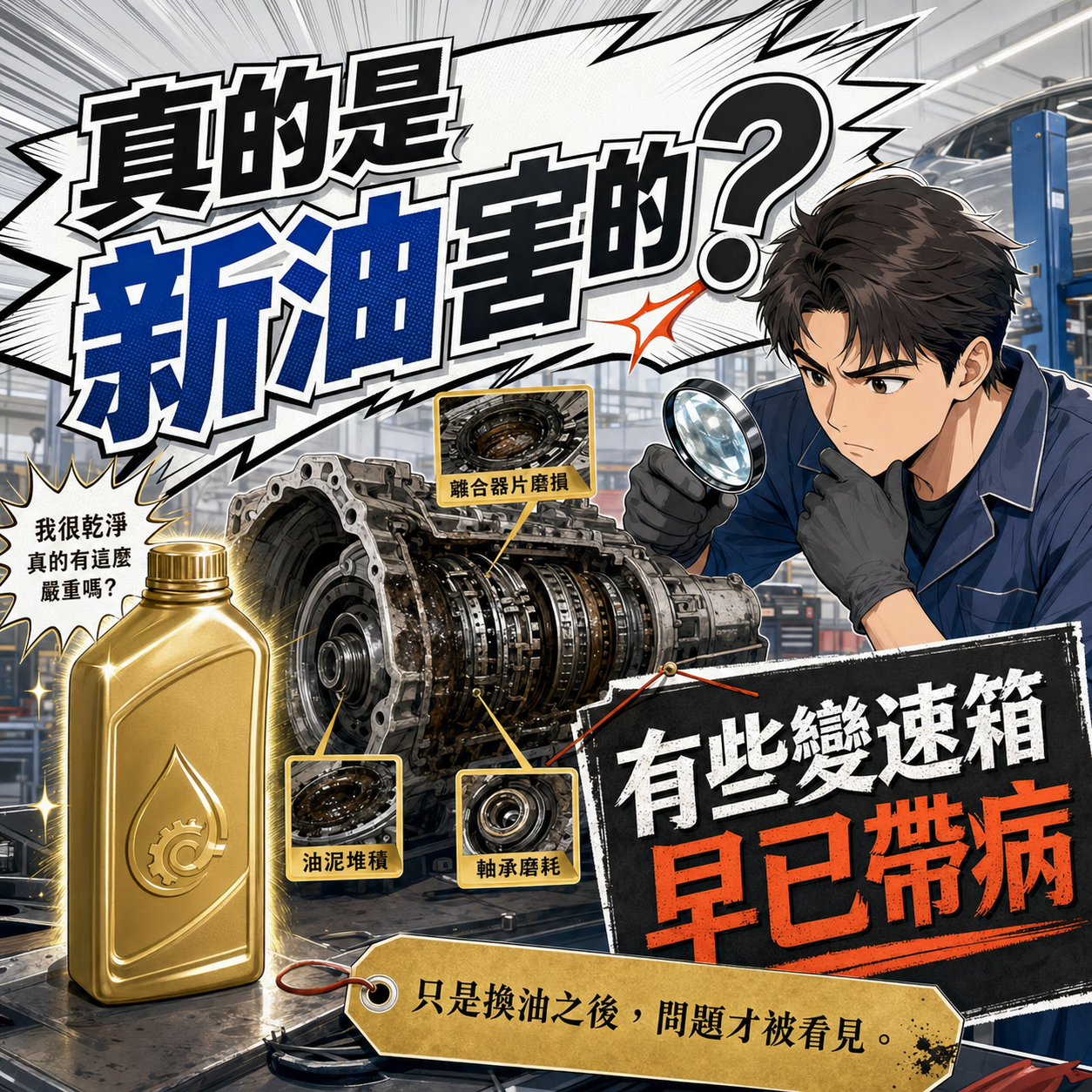 新油不一定是故障兇手 高里程老車換變速箱油後故障不一定是新油造成