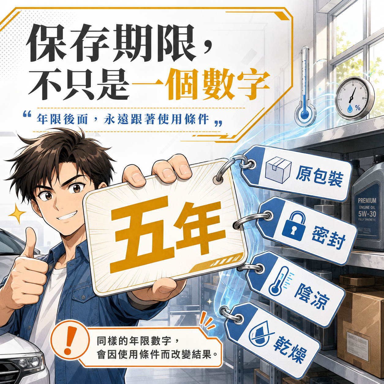 保存期限後面還有使用條件