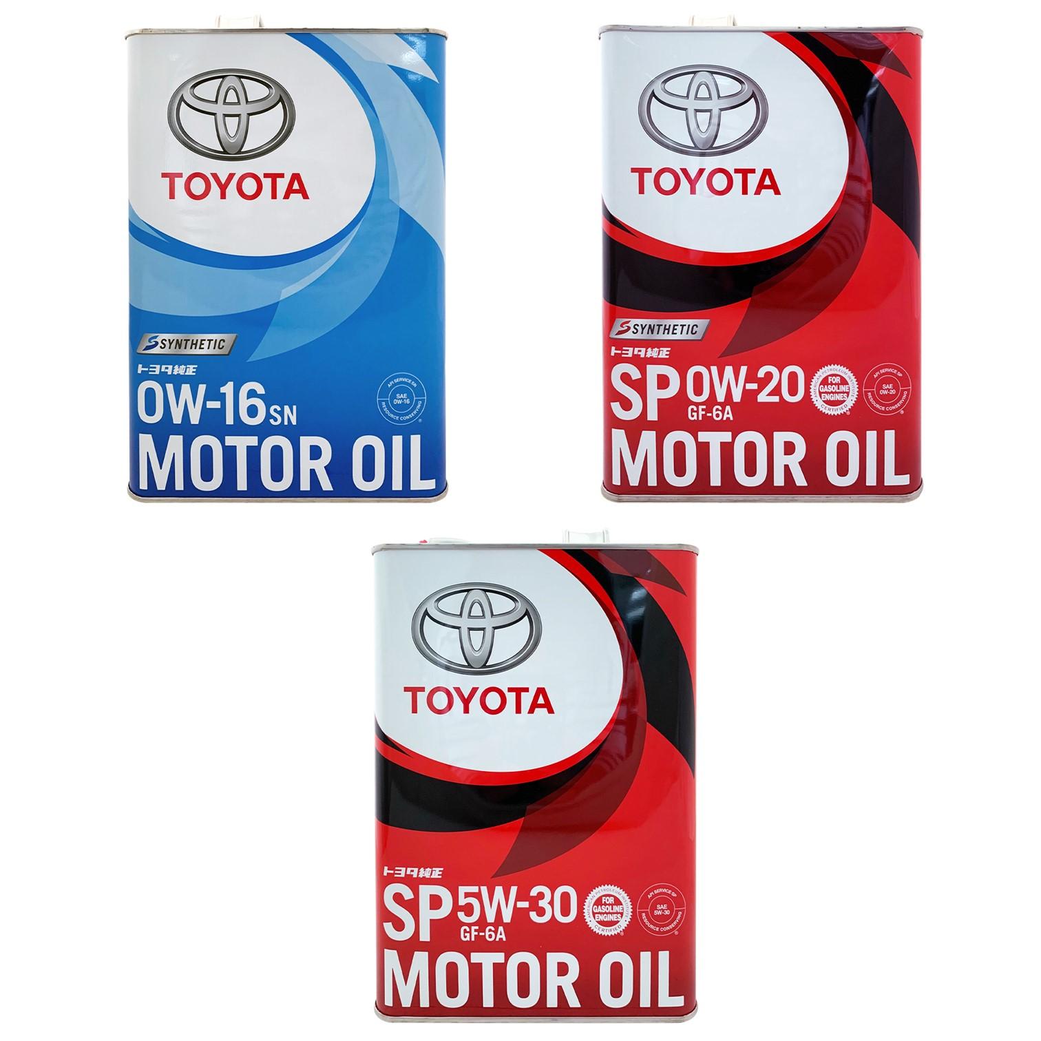 Toyota 0W16/0W20/5W30 原廠合成機油 4公升裝 日本製