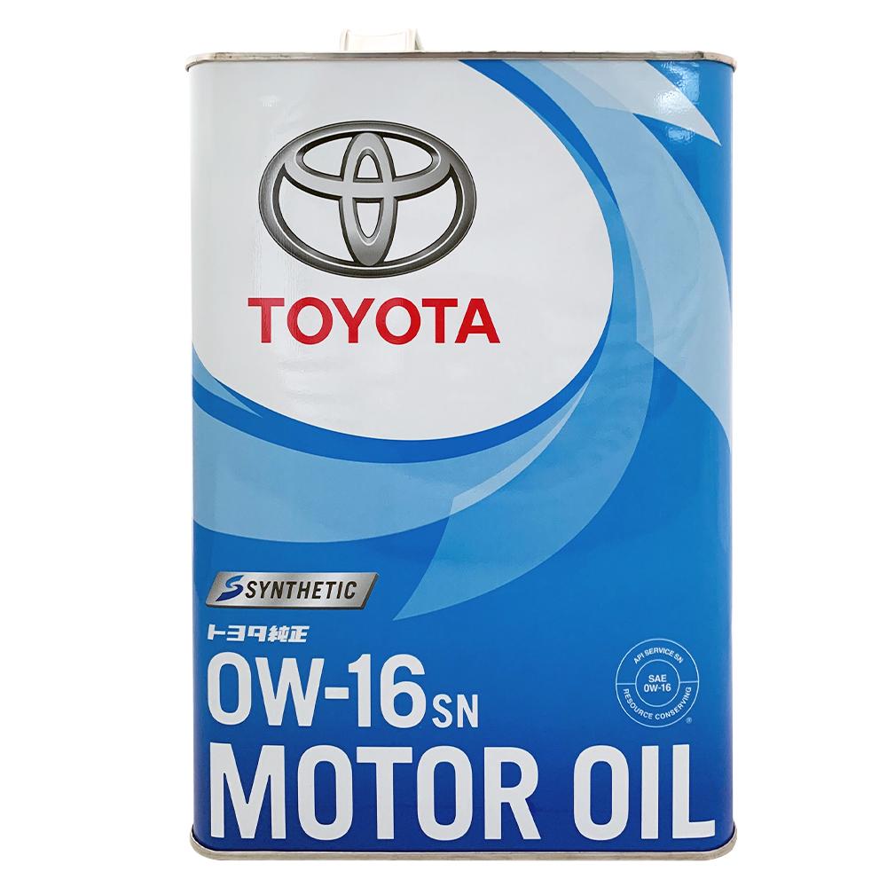 Toyota 0W16/0W20/5W30 原廠合成機油 4公升裝 日本製