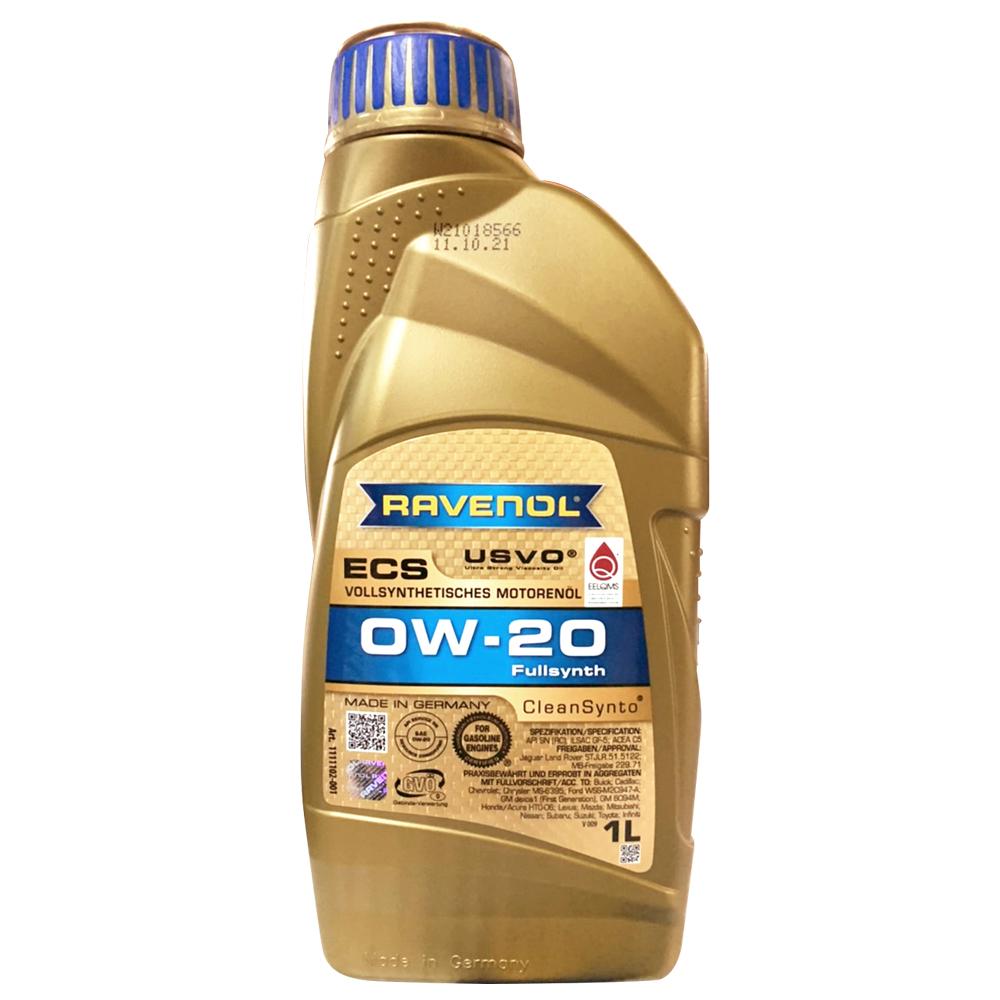 漢諾威 RAVENOL ECS 0W20 全合成節能機油 全合成機油