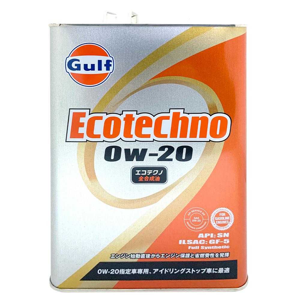 海灣 Gulf Ecotechno 0W20 全合成機油 4公升裝