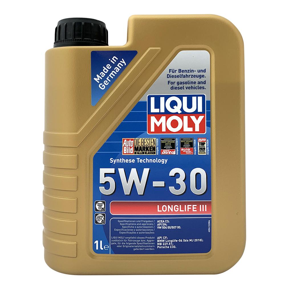 LIQUI MOLY Longlife III 5W30 長效合成機油 DPF/SCR適用 汽油柴油車款通用