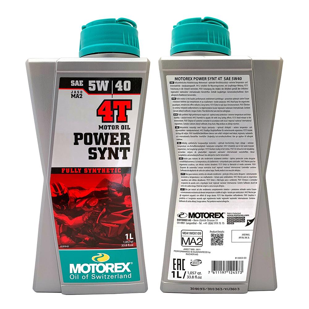 MOTOREX POWER SYNT 4T 5W40 機車機油 全合成機油 賽車機油