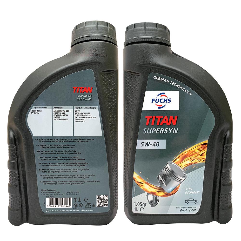 福斯 Fuchs TITAN SUPERSYN 5W40 長效合成機油 合成機油