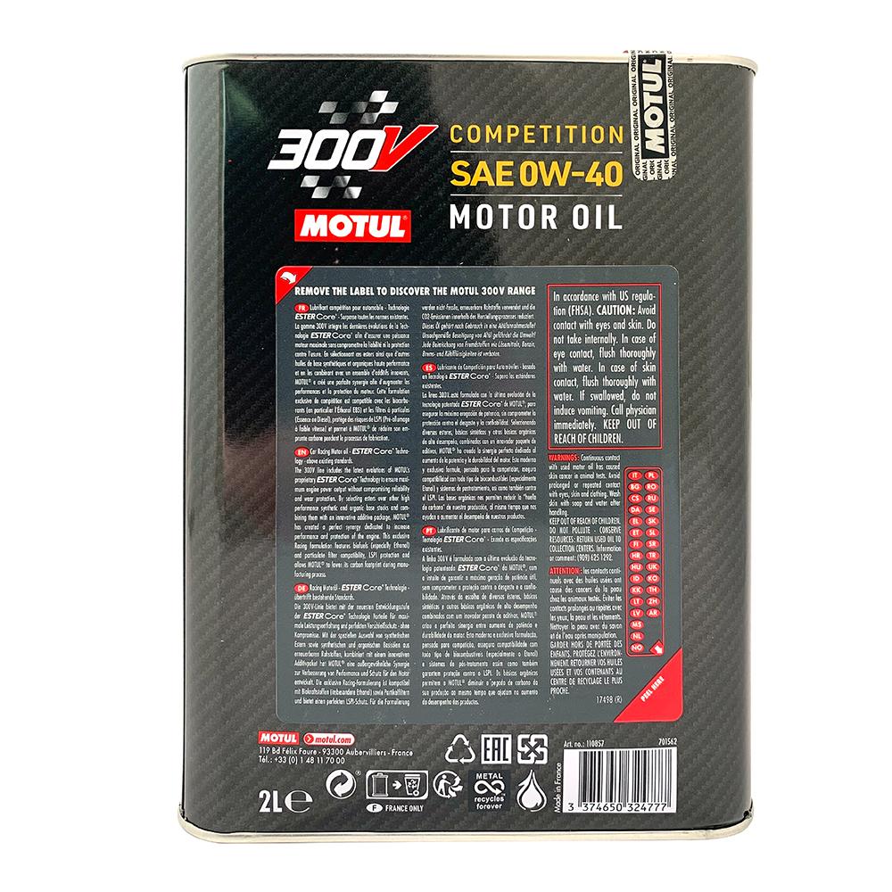 MOTUL 300V COMPETITION 0W40 全合成酯類機油