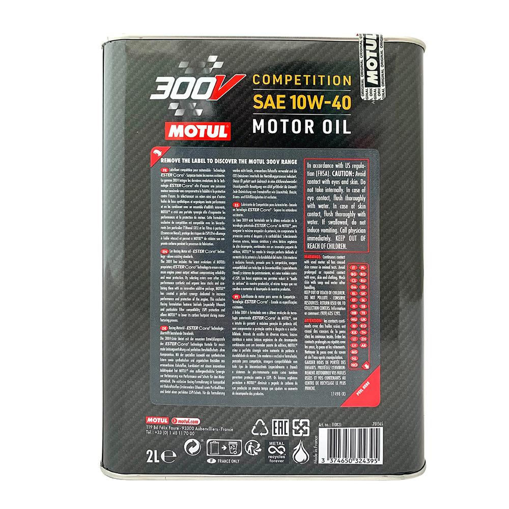 MOTUL 300V COMPETITION 10W40 全合成酯類機油