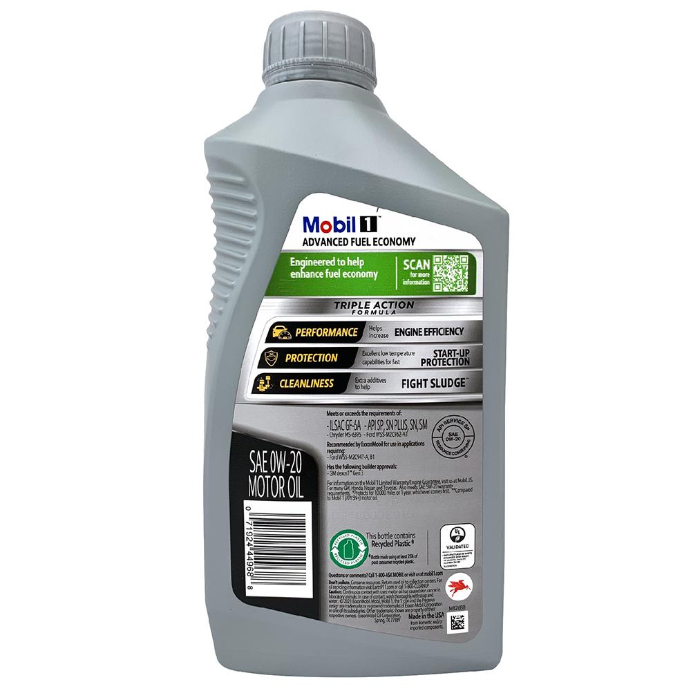 Mobil 1Advanced Fuel Economy  0W20 全合成機油 油電混合車 省油節能 美國原裝