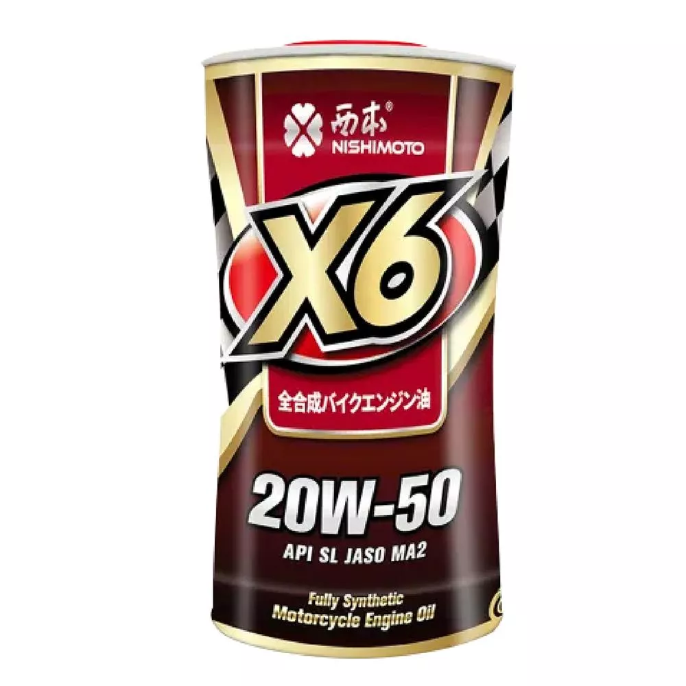 西本 NISHIMOTO 4T X6 20W50 酯類全合成機車機油 摩托車機油 酯類機油