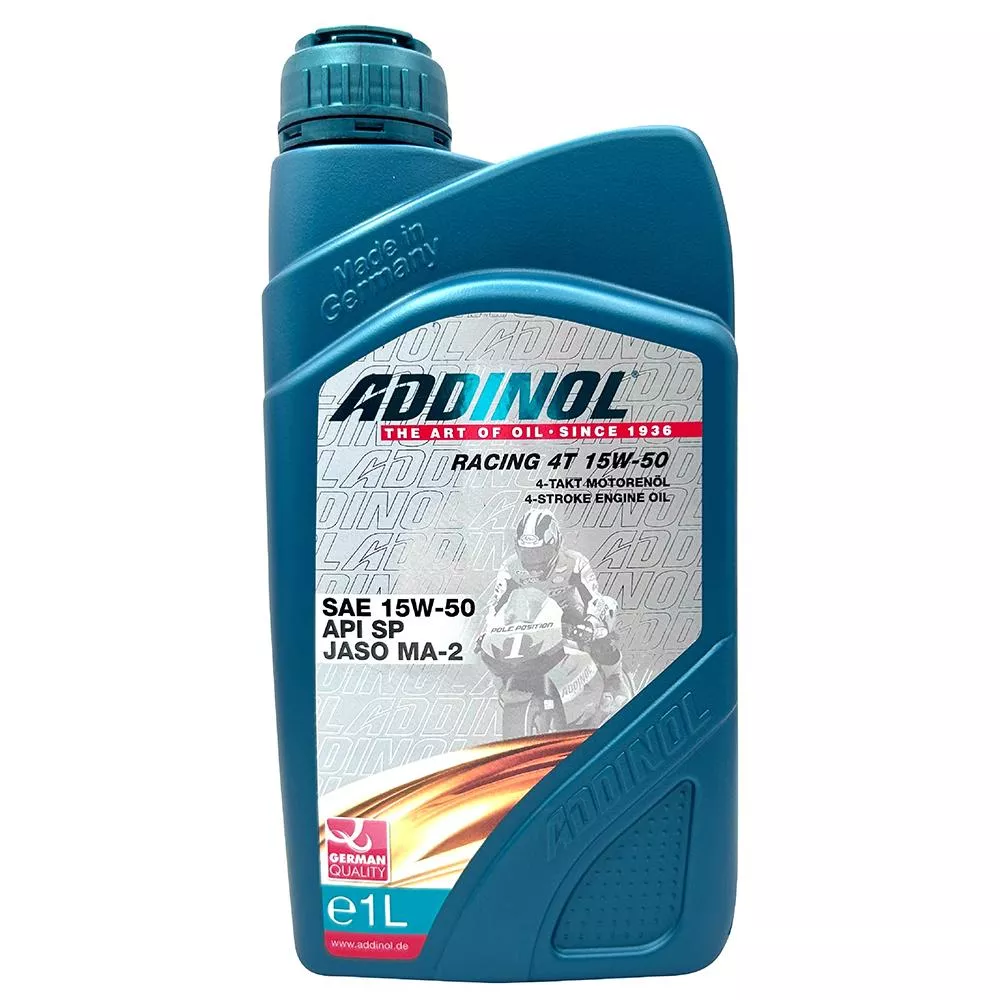 ADDINOL RACING 4T 15W50 合成機油 專為高性能四行程摩托車設計的優質機油