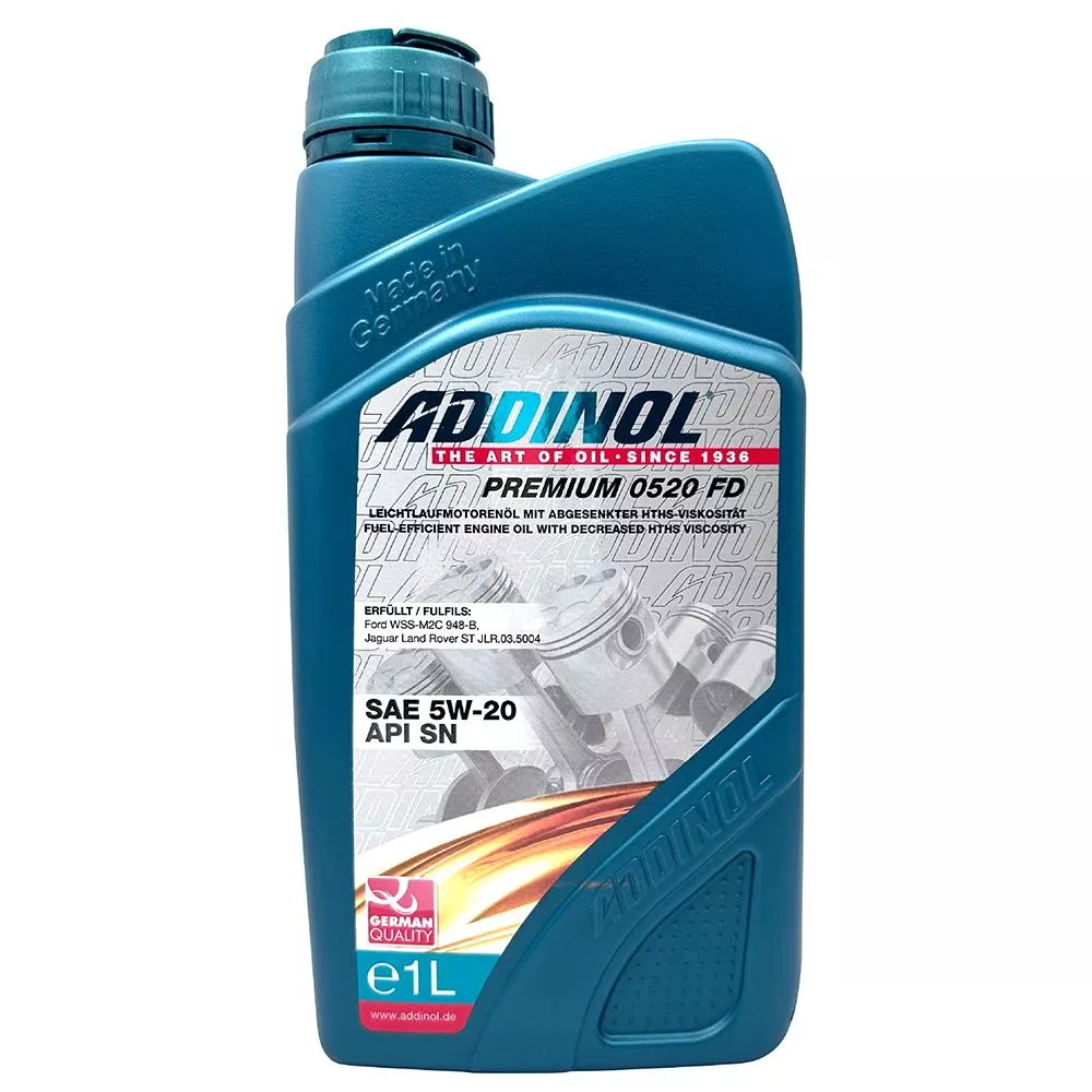 ADDINOL PREMIUM 5W20 FD 全合成機油 專為 EcoBoost 引擎設計的高效節能機油