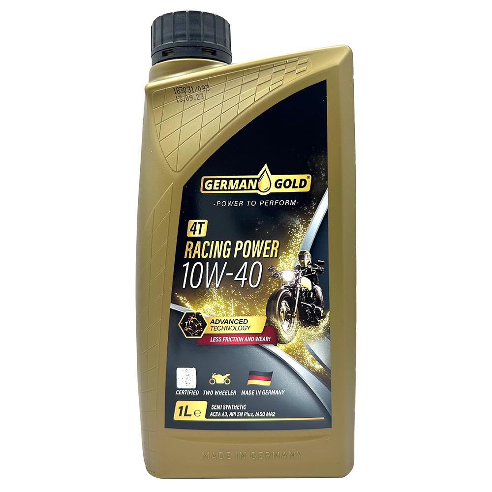GERMAN GOLD RACING POWER 4T 10W-40 高性能機車機油 專為四行程摩托車引擎設計的全方位保護機油