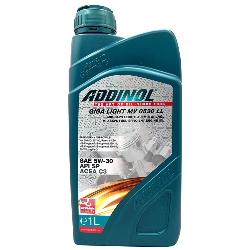 ADDINOL GIGA LIGHT MV 5W30 LL 全合成機油 汽柴油引擎機油