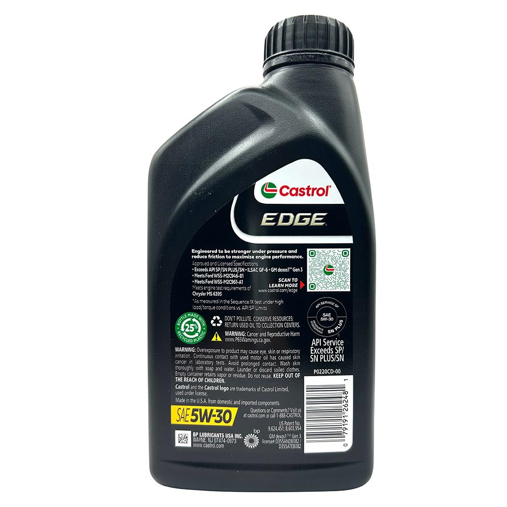 Castrol EDGE 5W-30 全合成機油 美國產