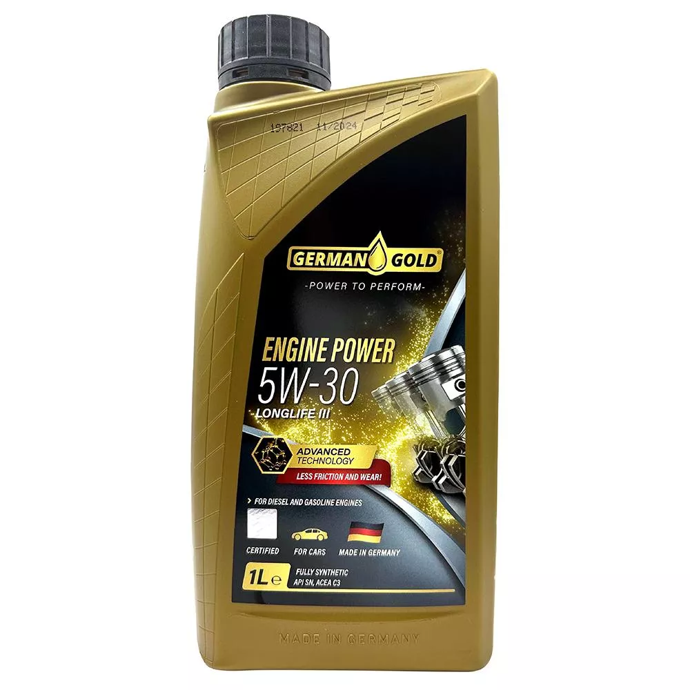 German Gold Engine Power Longlife III 5W-30 高性能合成機油