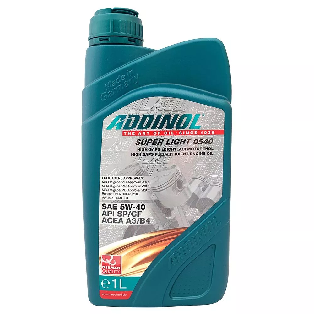 ADDINOL SUPER LIGHT 5W40 全合成機油 引擎機油 汽車機油 渦輪引擎適用