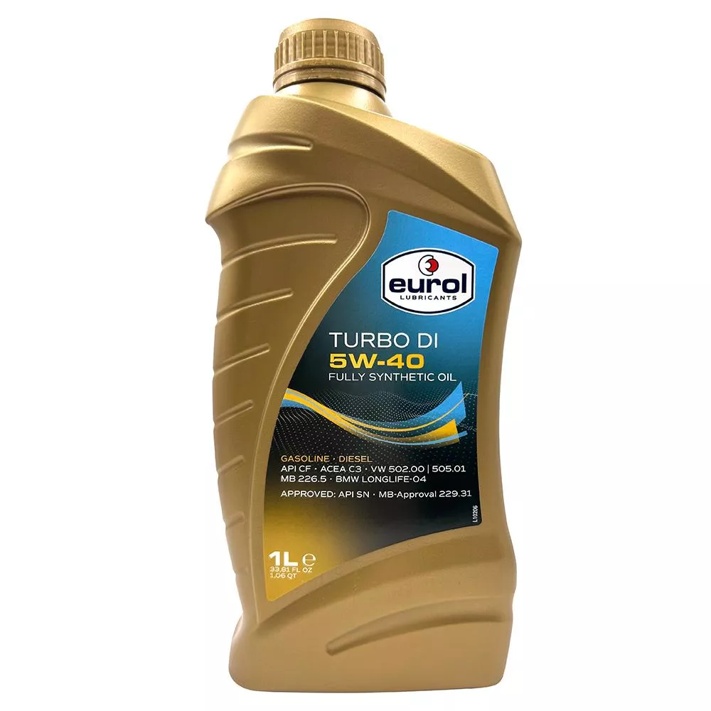 Eurol Turbo DI 5W-40 全合成機油 API CF ACEA C3 高性能汽柴油適用