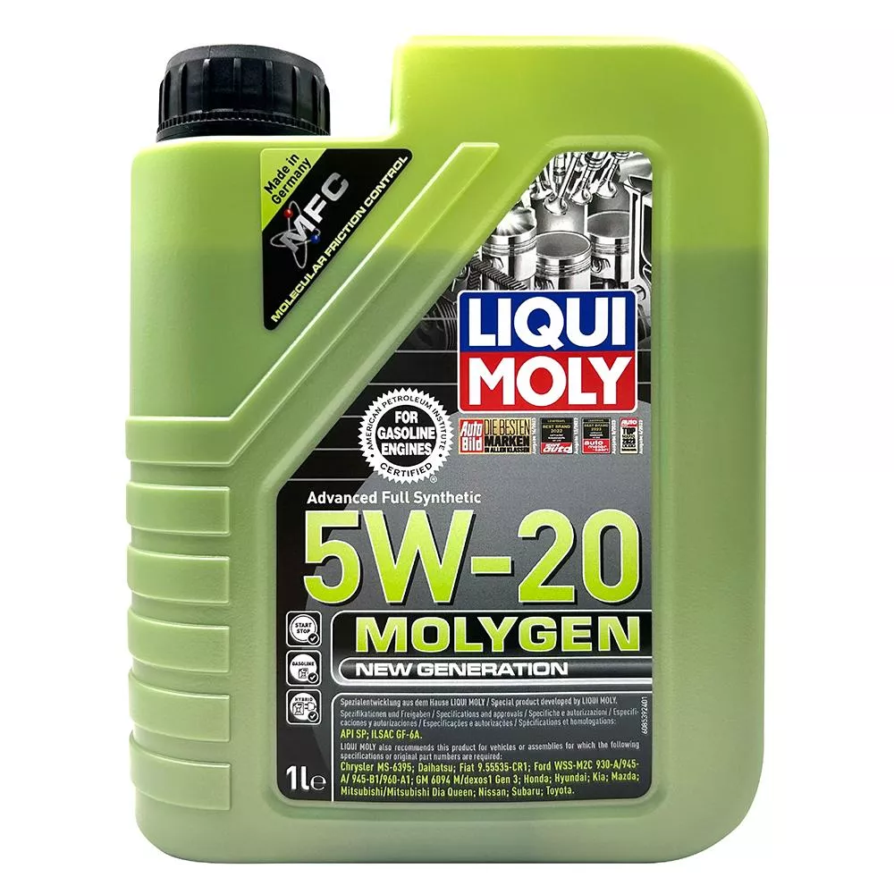 Liqui Moly Molygen NG 5W-20 全合成機油 API SP ILSAC GF-6A 高性能汽油適用 德國製