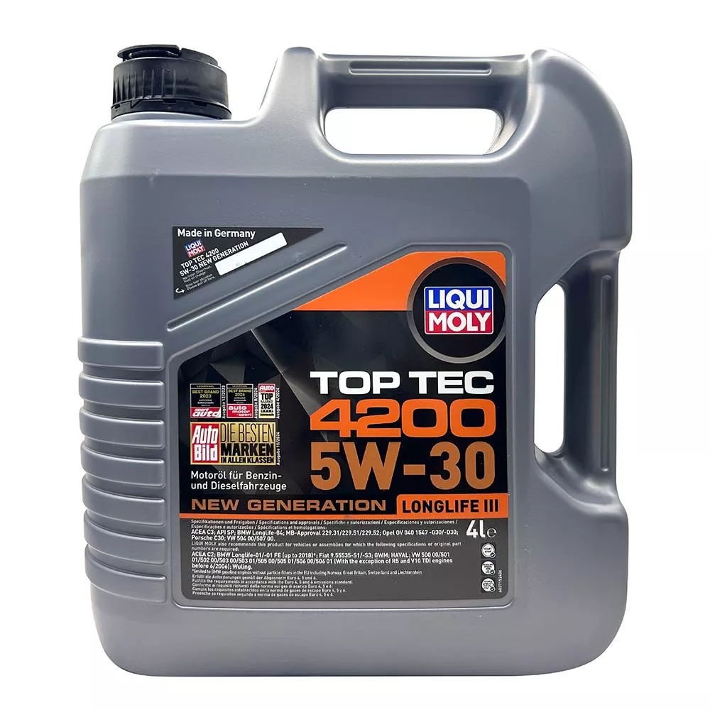 LIQUI MOLY Top Tec 4200 5W-30 全合成機油 4公升