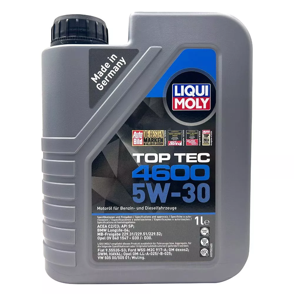 LIQUI MOLY TOP TEC 4600 5W30 全合成機油 長效型 DPF/SCR適用