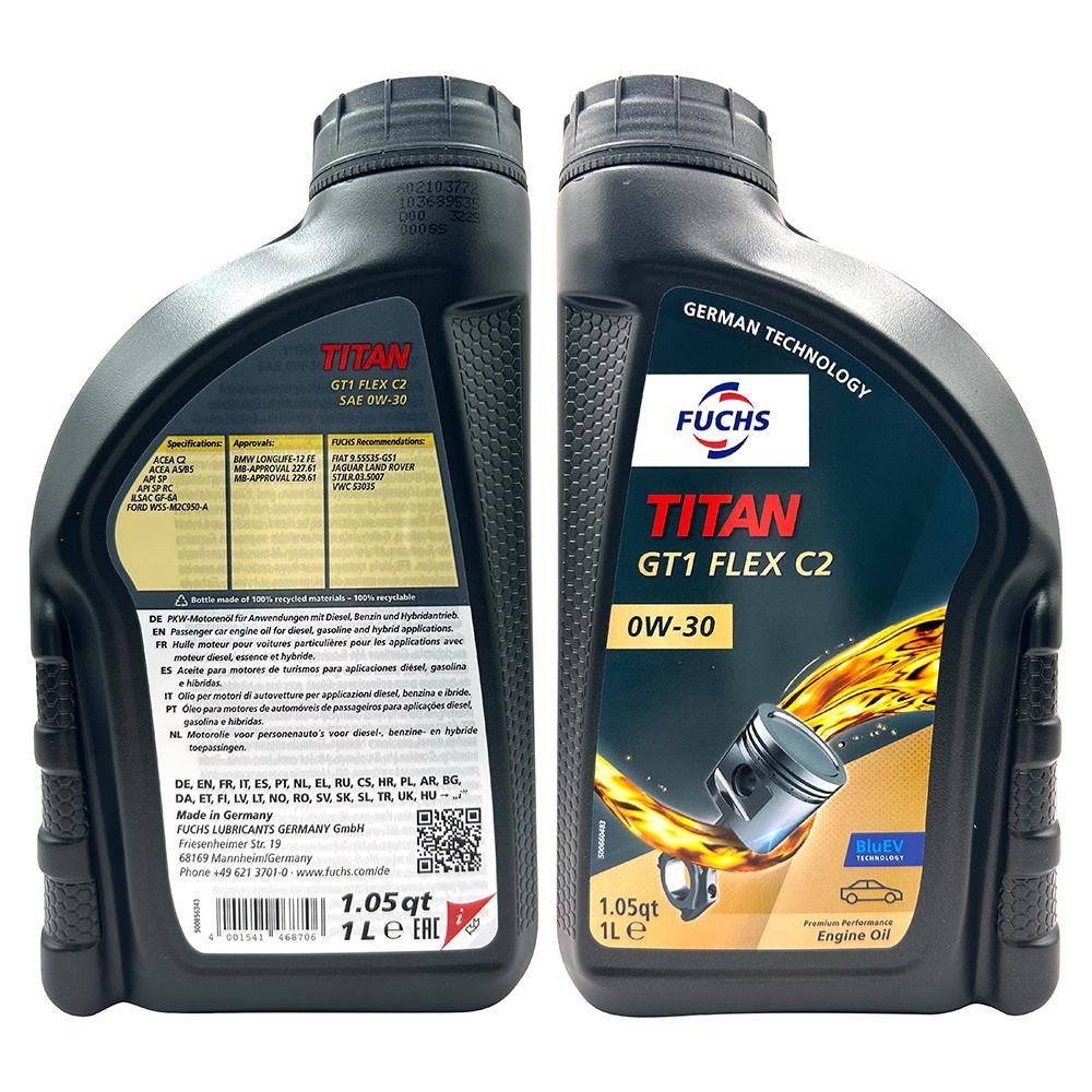 FUCHS TITAN GT1 FLEX C2 0W-30 全合成機油節能省油極致保護混合動力車