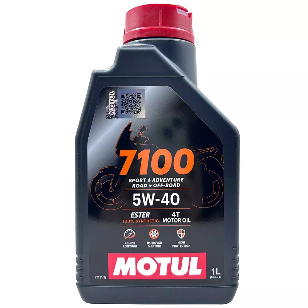 摩特 MOTUL 7100 4T 5W-40 四行程機車酯類全合成機油 1L