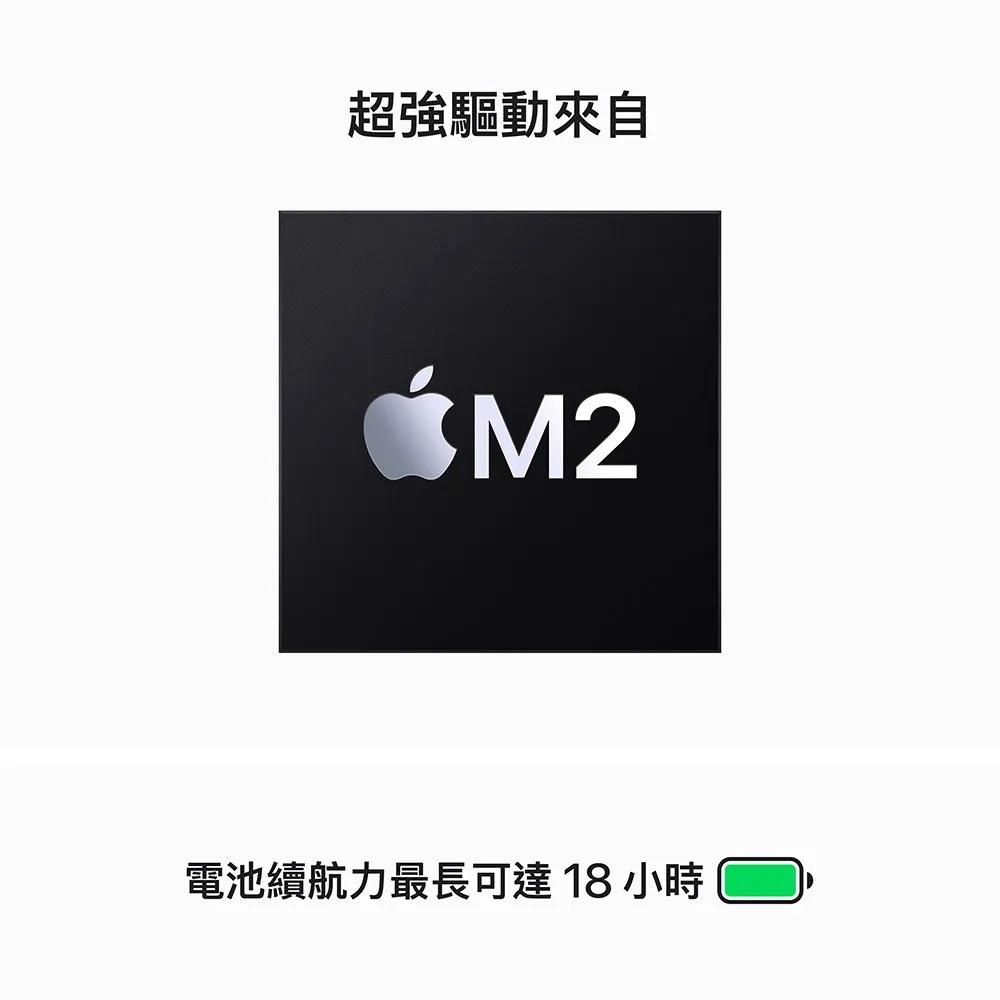 MacBook Air 15 Apple M2晶片配備 8 核心 CPU、10 核心 GPU、256GB 星光色