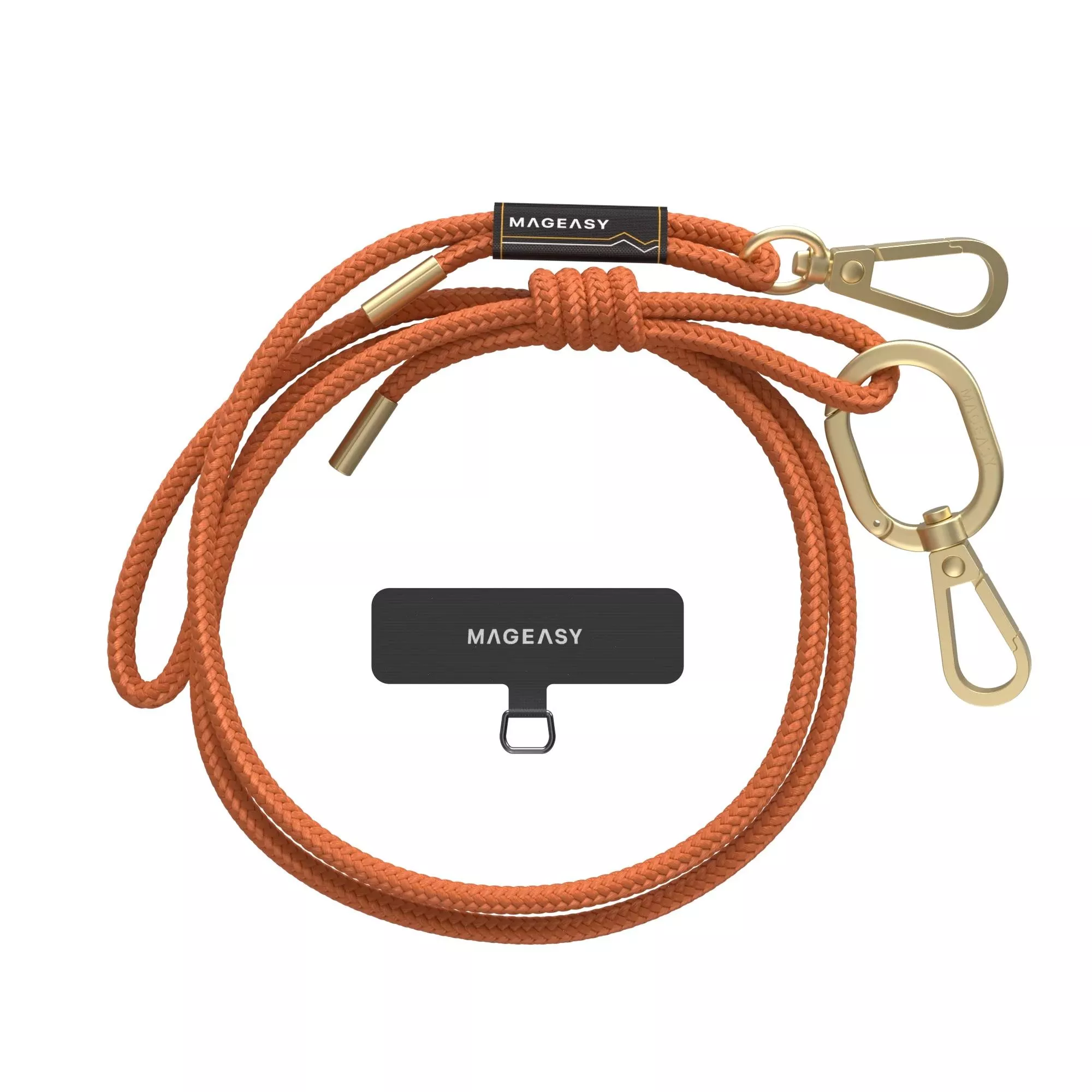 6 mm STRAP 掛繩/掛繩片組 (相容 iOS / Android 手機殼) 魅力橘