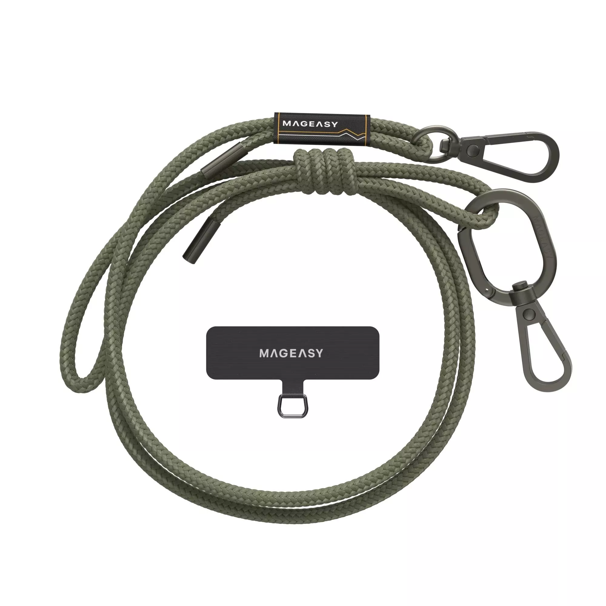 6 mm STRAP 掛繩/掛繩片組 (相容 iOS / Android 手機殼) 無畏綠
