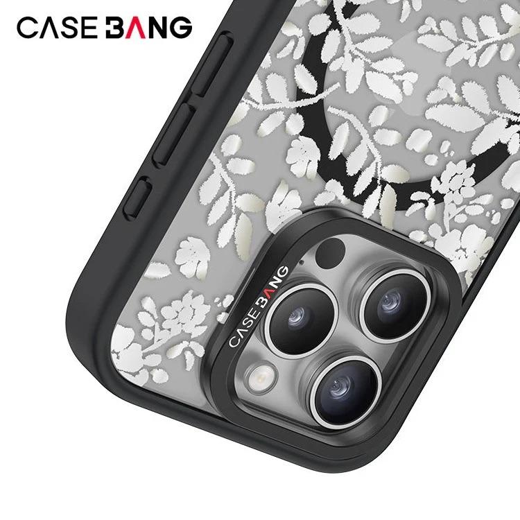 CASEBANGx藝術家Krystal聯名秘密花園系列花如雪出奇手機殼磁吸背蓋適用於iPhone15/14/13/Plus/Pro/Max