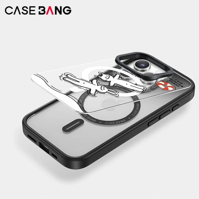 CASEBANGx藝術家JUJU聯名chill一下系列自在漂浮出奇手機殼磁吸背蓋適用於iPhone15/14/13/Plus/Pro/Max