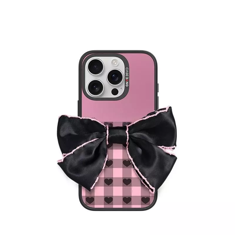 CASEBANGx粉墨蝴蝶結系列甜酷粉墨格出奇手機殼磁吸背蓋 CASEBANGx粉墨蝴蝶結系列甜酷粉墨格出奇手機殼磁吸背蓋