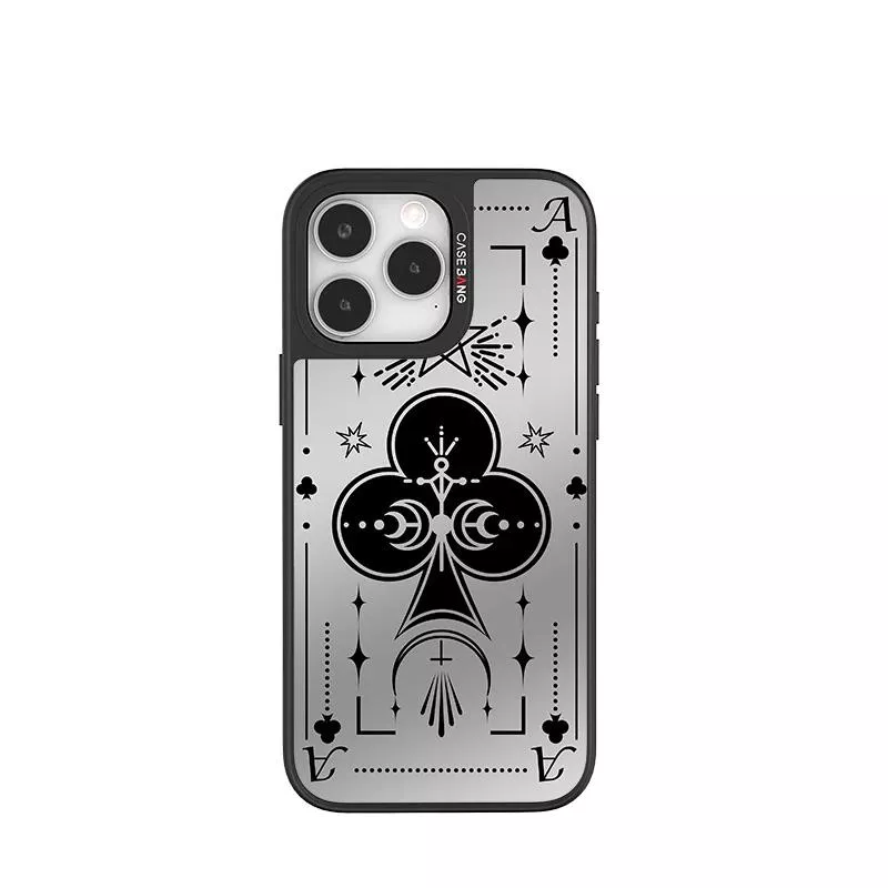 CASEBANGx藝術家凌凌七聯名王牌ACE系列磁吸出鏡殼-梅花A