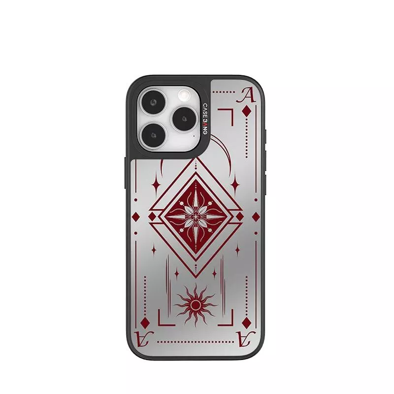 CASEBANGx藝術家凌凌七聯名王牌ACE系列磁吸出鏡殼-方塊A