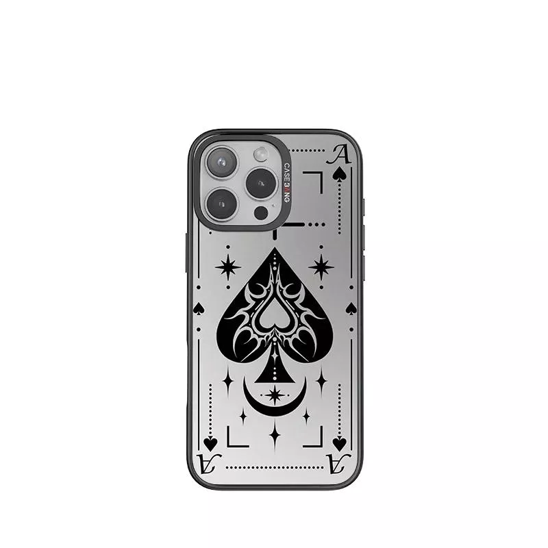 藝術家凌凌七聯名王牌ACE系列磁吸出鏡殼-黑桃A 手機殼磁吸背蓋