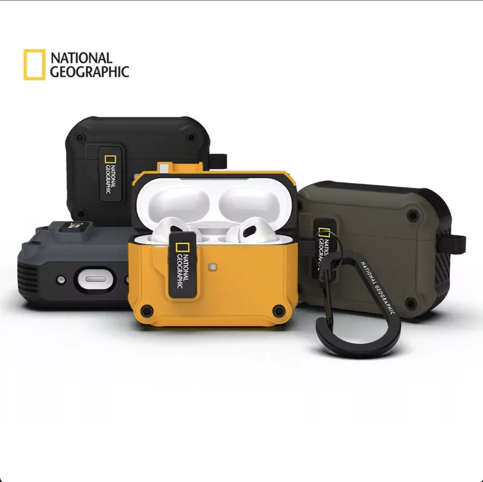 NatGeo｜國家地理 RuggedBumper AirPods 系列 自動開蓋耳機保護殼 AirPodsPro 1/2