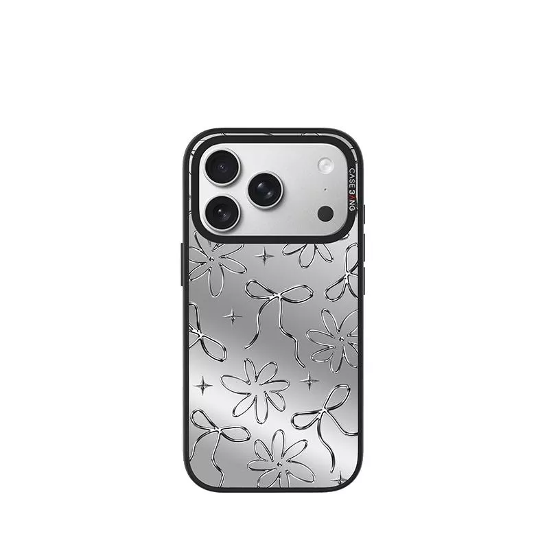 空氣銀絲-銀光蝴蝶結系列-手機殼磁吸背蓋