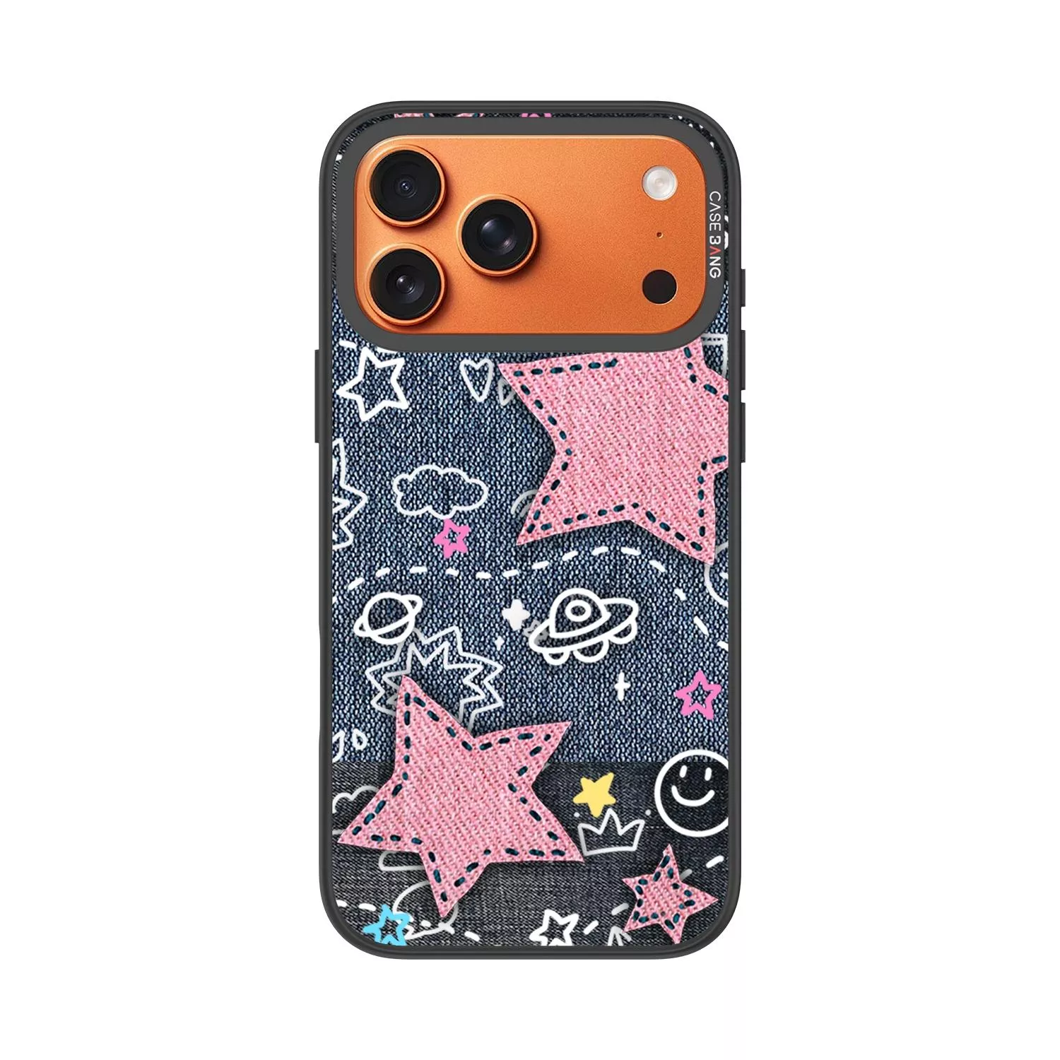 甜心閃耀星Pink Star-Denim Sweetie 復古單寧系列-手機殼磁吸背蓋