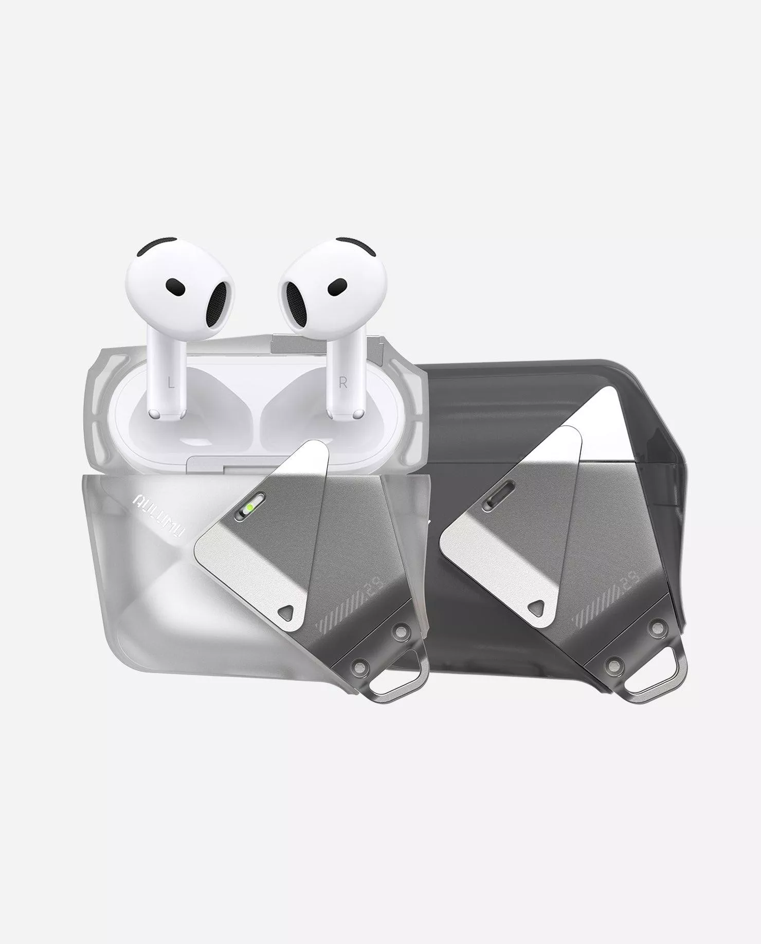 Aulumu｜AULUMU A29 棱面幾何機能耳機殼 ｜ AirPods 4 專用（附機能鎖扣掛繩組）